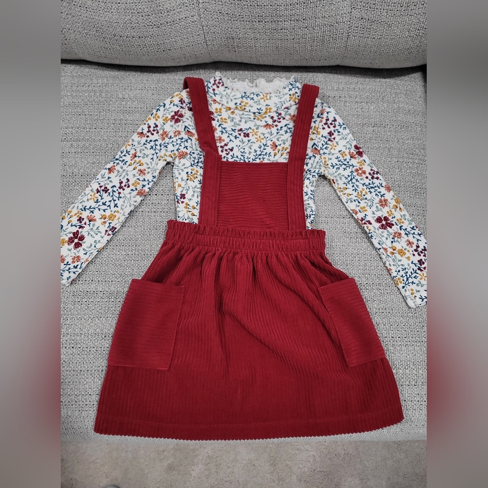 Toddler girl 3t burgundy dress